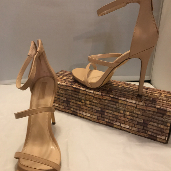 Forever 21 Shoes - TAN STRAPPY HEELS